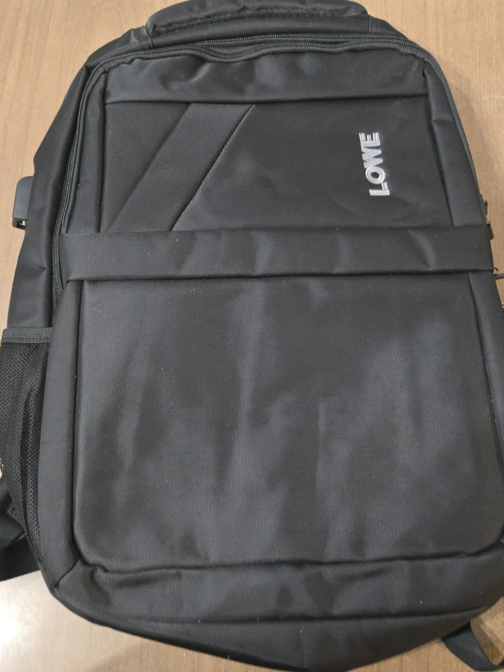 LOWE Black Everyday Laptop Backpack for Men